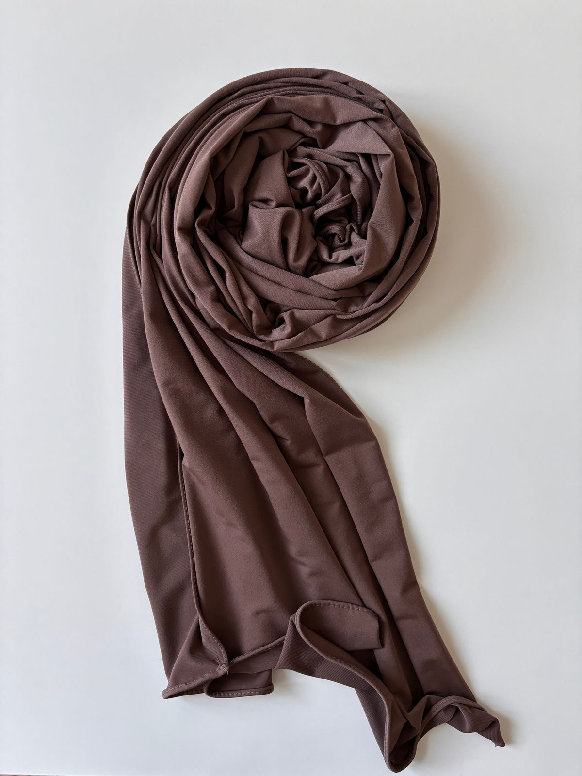 Premium Luxe Jersey Hijab - Chocolate Brown