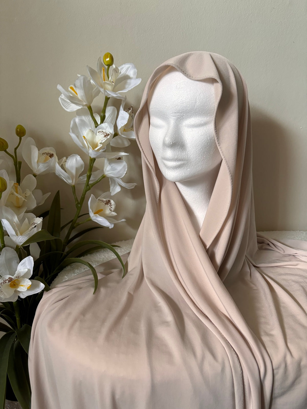 Premium Luxe Jersey Hijab - Nude