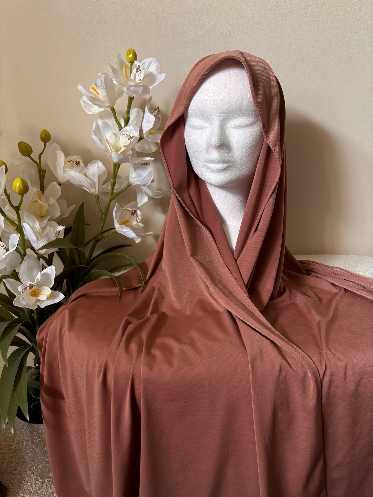 Hijab Jersey Premium Luxe - Saumon