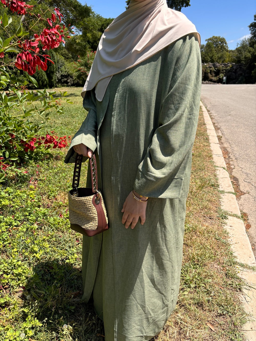 Ensemble Effet Lin Nour Vert