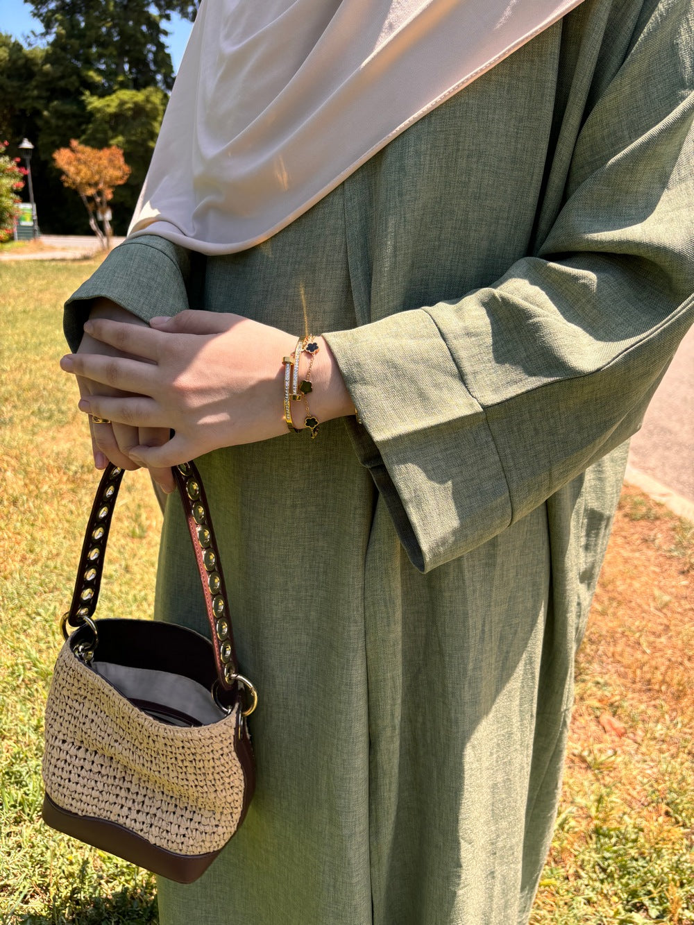 Ensemble Effet Lin Nour Vert