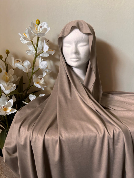 Maxi Hijab Jersey de Viscose - Taupe
