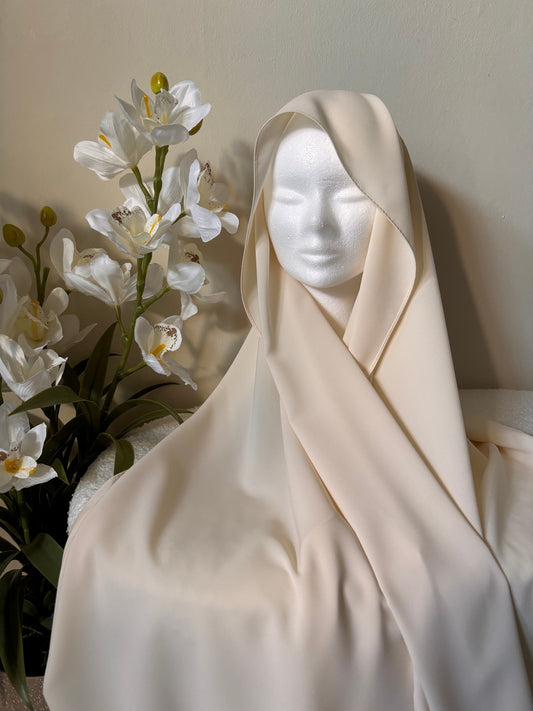 Medina Silk Hijab - Beige