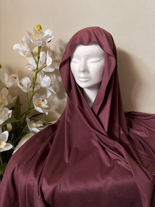 Maxi Hijab Jersey de Viscose - Rose Grenade