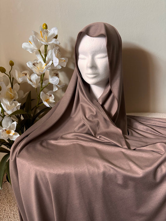 Maxi Hijab Jersey de Viscose - Vieux Rose