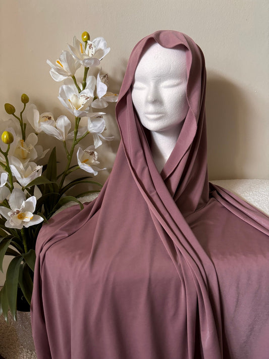 Hijab Jersey Premium Luxe - Vieux Rose
